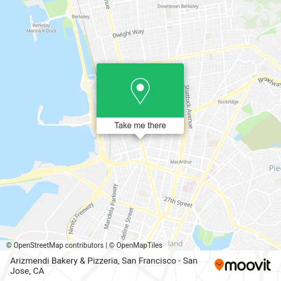 Mapa de Arizmendi Bakery & Pizzeria
