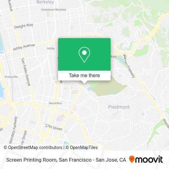 Screen Printing Room map