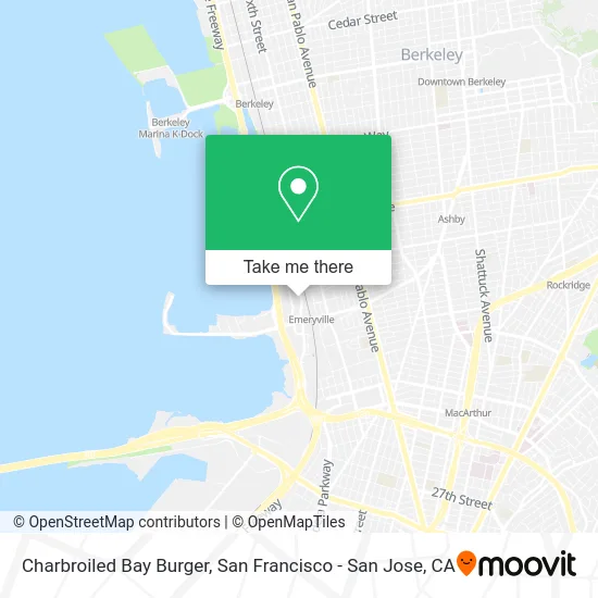 Charbroiled Bay Burger map
