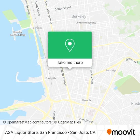 ASA Liquor Store map