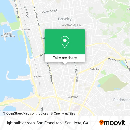 Mapa de Lightbulb garden