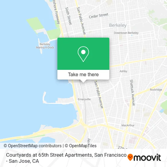 Mapa de Courtyards at 65th Street Apartments