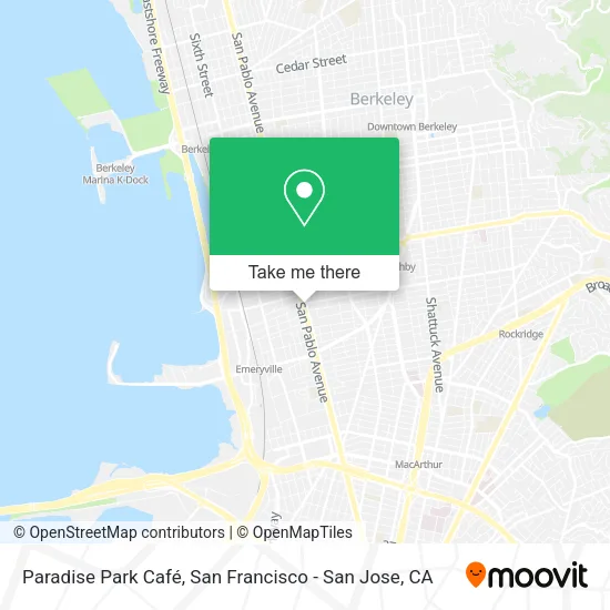 Paradise Park Café map
