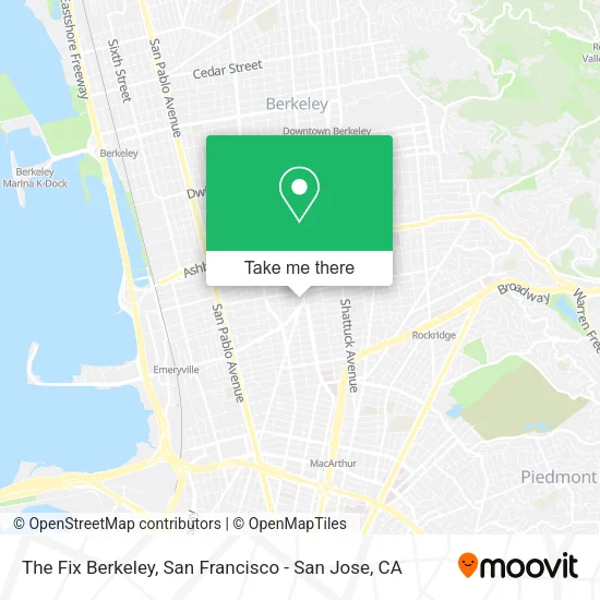 The Fix Berkeley map