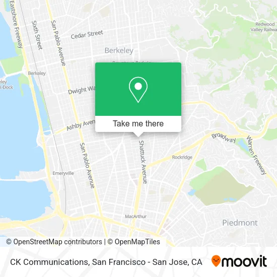 Mapa de CK Communications