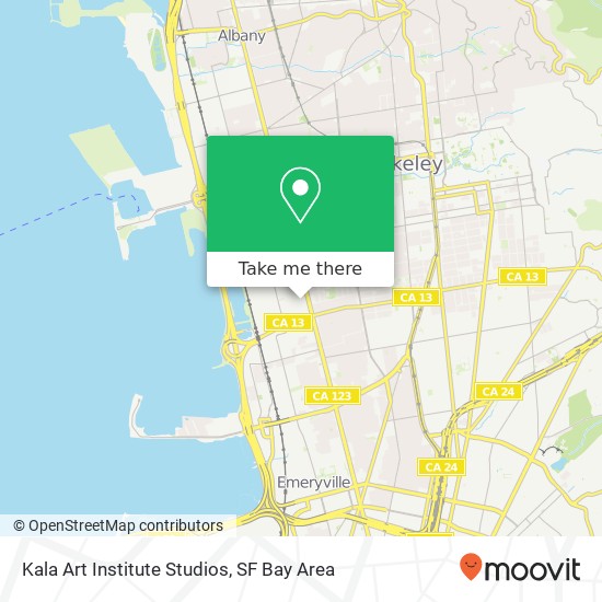 Mapa de Kala Art Institute Studios
