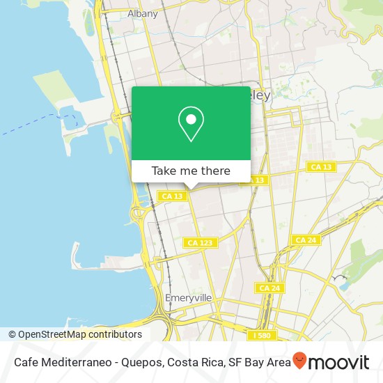 Cafe Mediterraneo - Quepos, Costa Rica map
