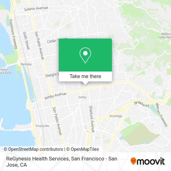 Mapa de ReGynesis Health Services
