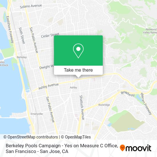 Berkeley Pools Campaign - Yes on Measure C Office map