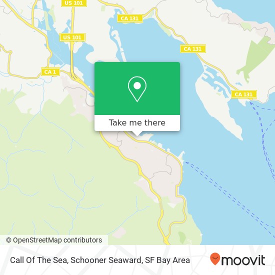 Call Of The Sea, Schooner Seaward map