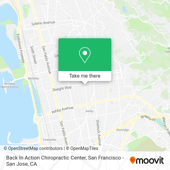 Back In Action Chiropractic Center map