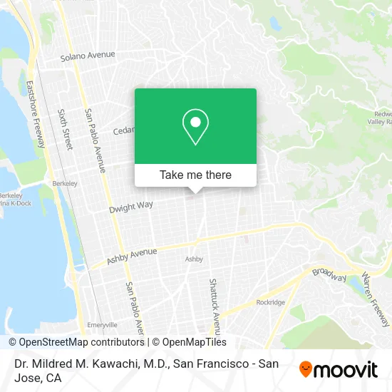 Mapa de Dr. Mildred M. Kawachi, M.D.