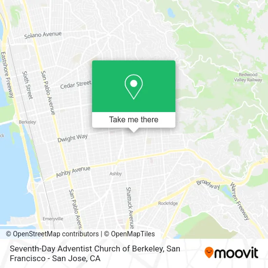 Mapa de Seventh-Day Adventist Church of Berkeley