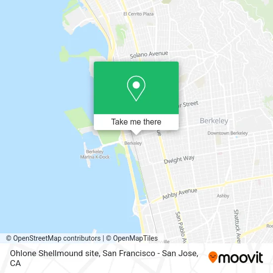 Ohlone Shellmound site map