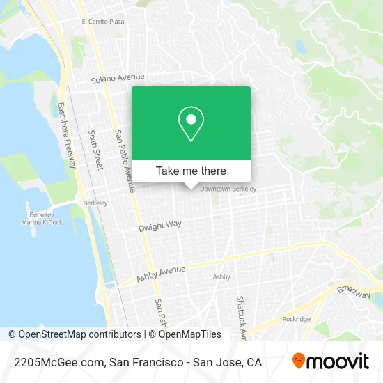 2205McGee.com map