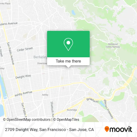 Mapa de 2709 Dwight Way