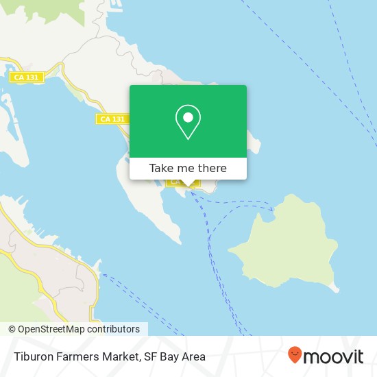 Mapa de Tiburon Farmers Market