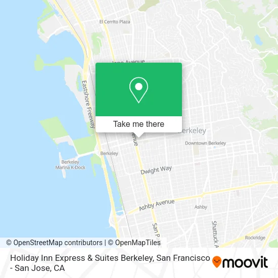 Mapa de Holiday Inn Express & Suites Berkeley