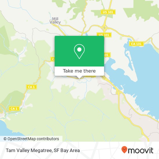 Mapa de Tam Valley Megatree