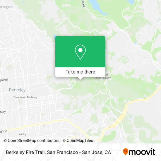 Mapa de Berkeley Fire Trail