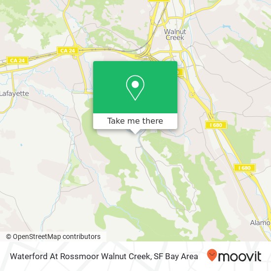 Mapa de Waterford At Rossmoor Walnut Creek