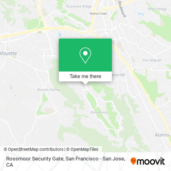 Rossmoor Security Gate map