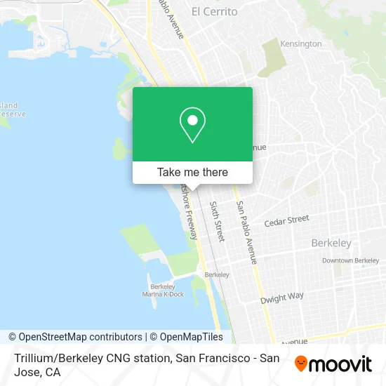 Mapa de Trillium/Berkeley CNG station