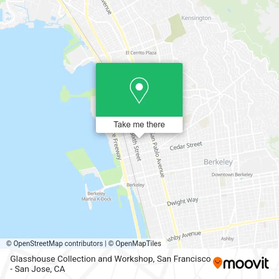 Glasshouse Collection and Workshop map