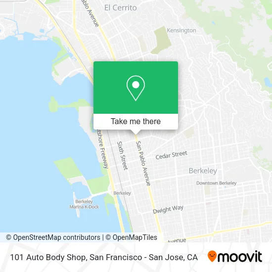Mapa de 101 Auto Body Shop