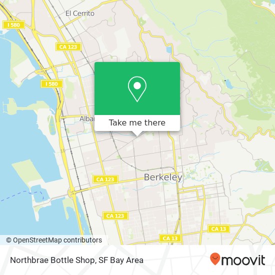 Northbrae Bottle Shop map