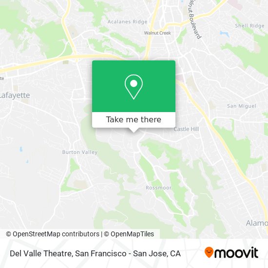 Mapa de Del Valle Theatre