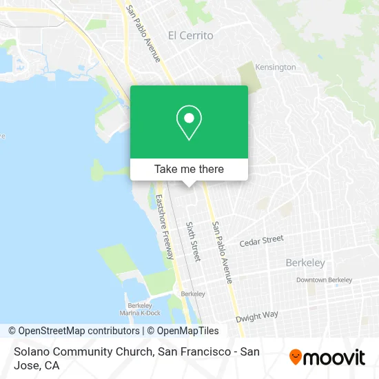 Solano Community Church map
