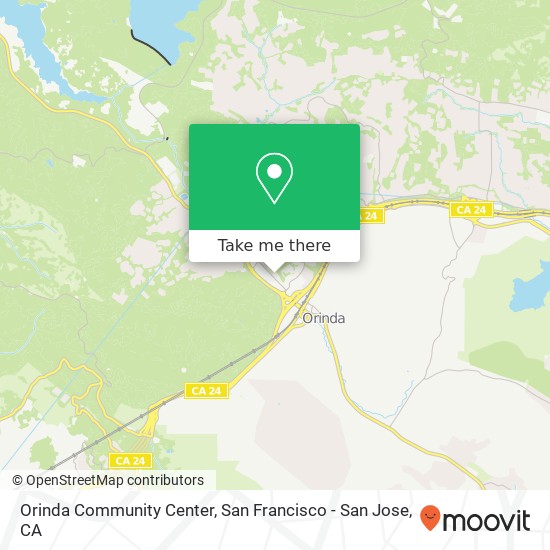 Mapa de Orinda Community Center