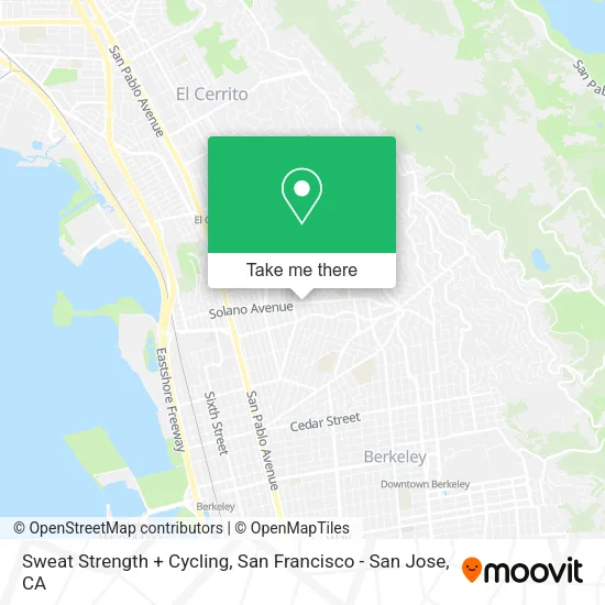 Sweat Strength + Cycling map