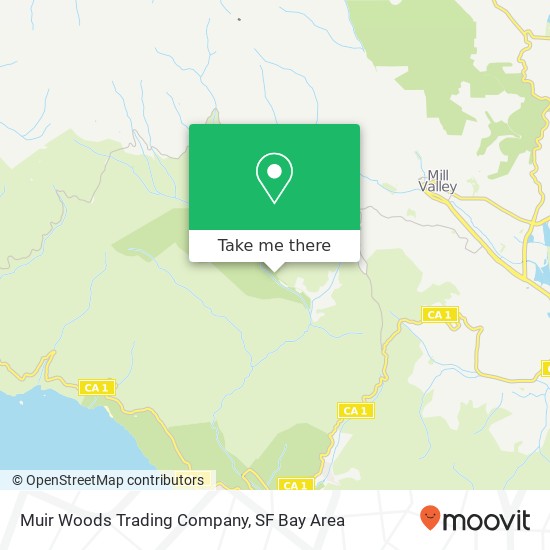 Muir Woods Trading Company map