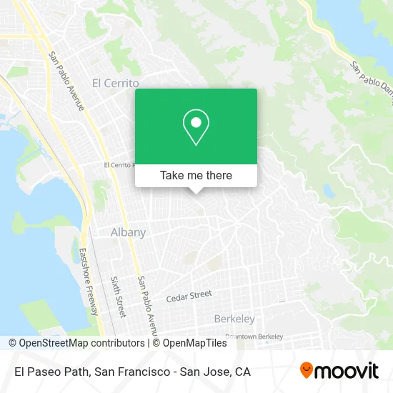 El Paseo Path map