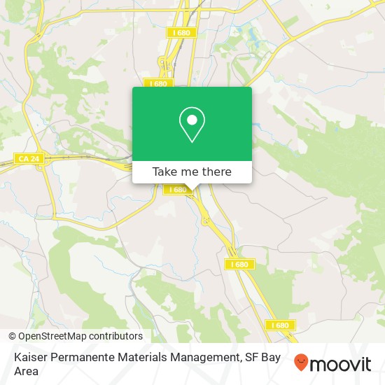 Kaiser Permanente Materials Management map