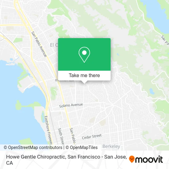 Howe Gentle Chiropractic map