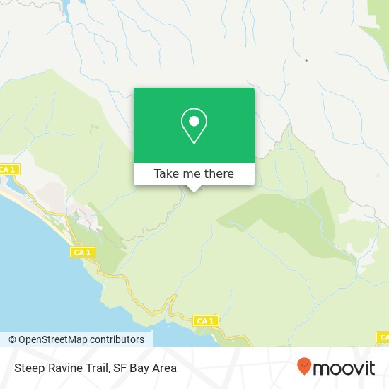 Mapa de Steep Ravine Trail