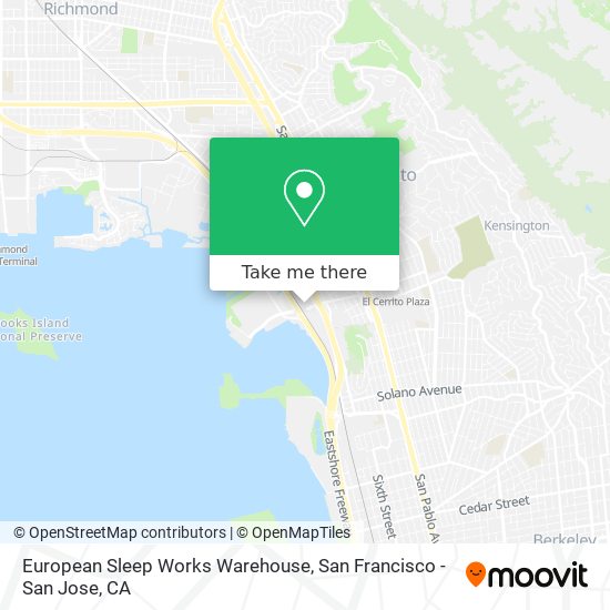 European Sleep Works Warehouse map