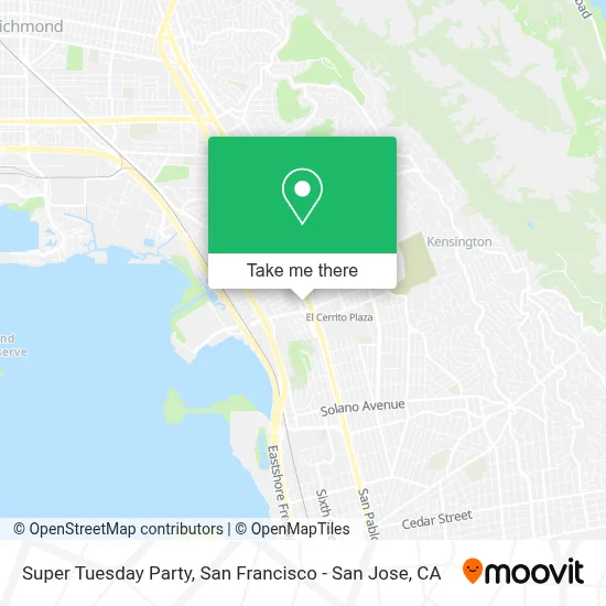 Super Tuesday Party map