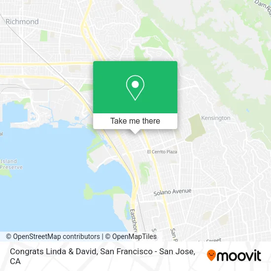 Mapa de Congrats Linda & David