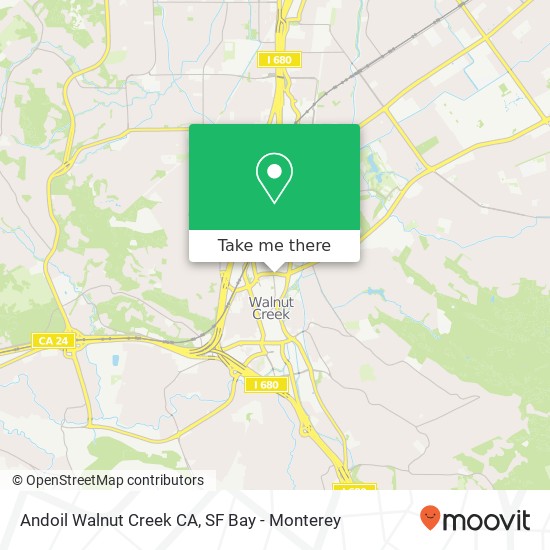 Andoil Walnut Creek CA map