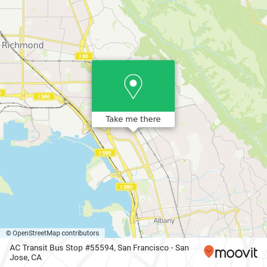 AC Transit Bus Stop #55594 map