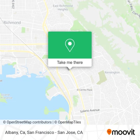 Albany, Ca map