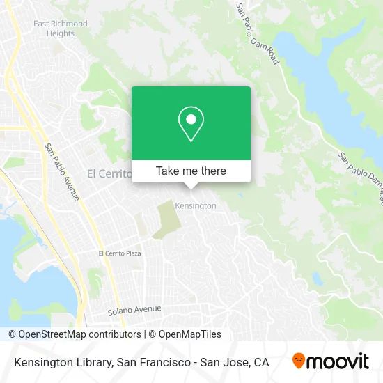 Kensington Library map