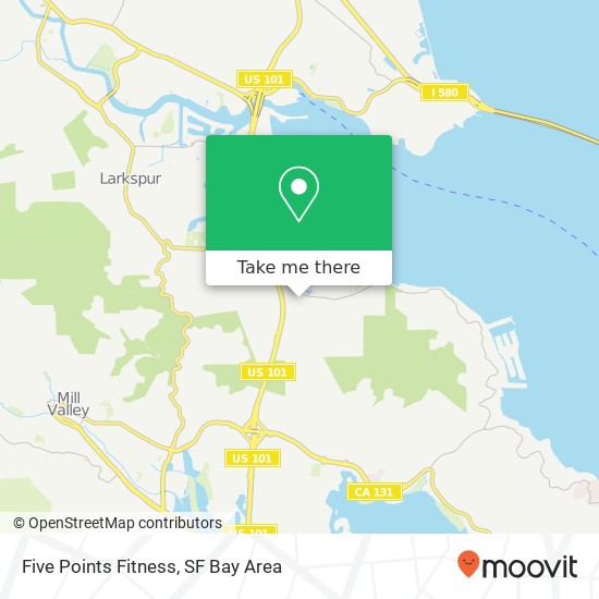 Mapa de Five Points Fitness