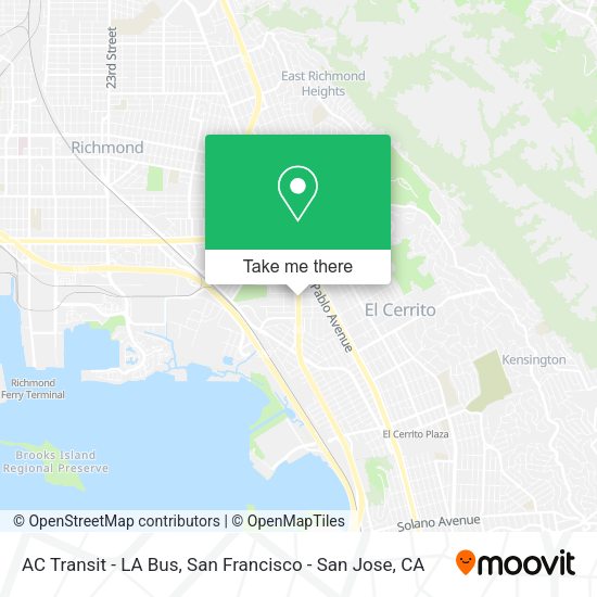 AC Transit - LA Bus map