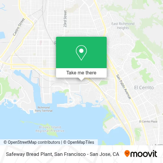 Safeway Bread Plant map