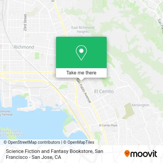 Mapa de Science Fiction and Fantasy Bookstore